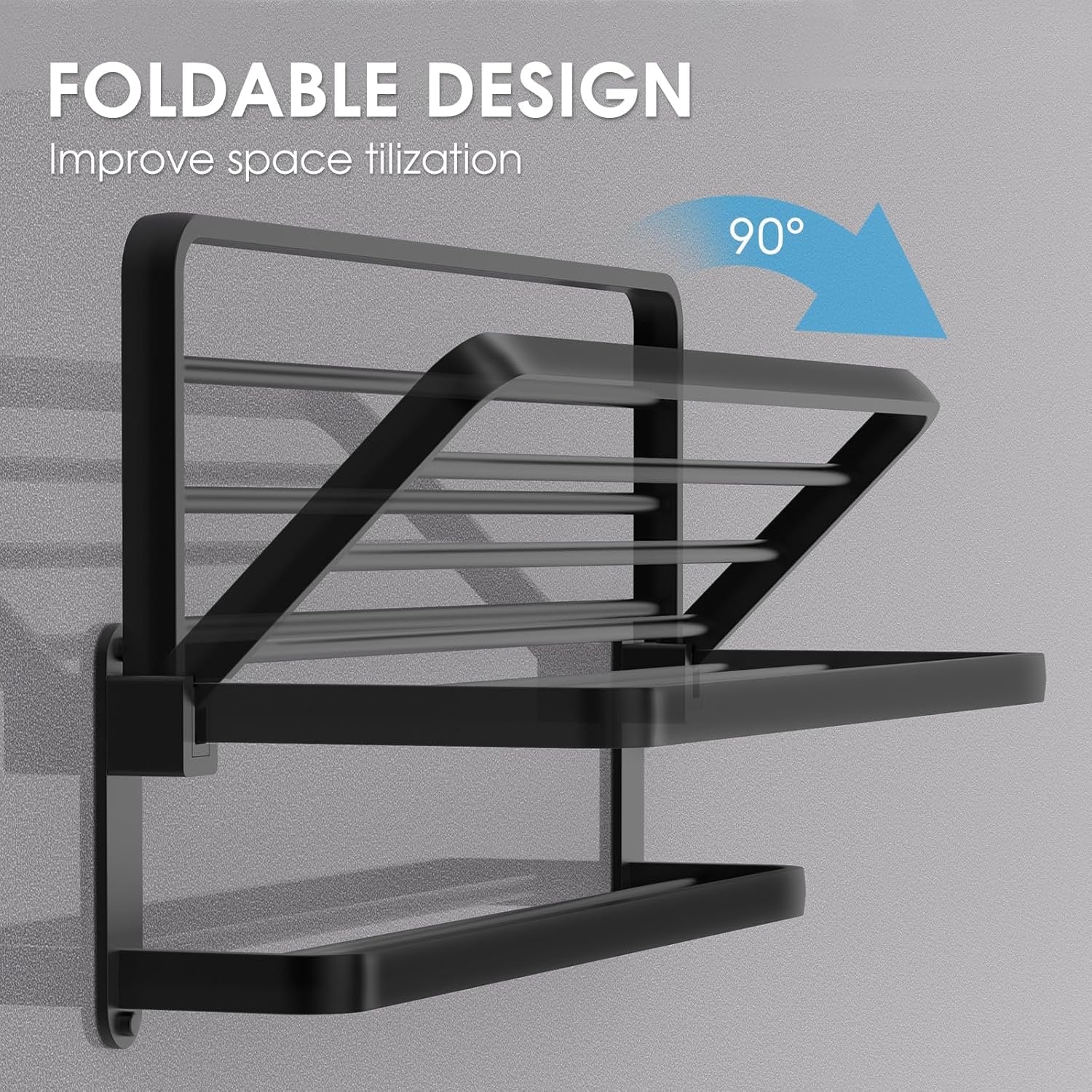 Κομψός Σχεδιασμός WALLEX Κρεμάστρας Πετσετών – Ιδανική για Ξενοδοχεία