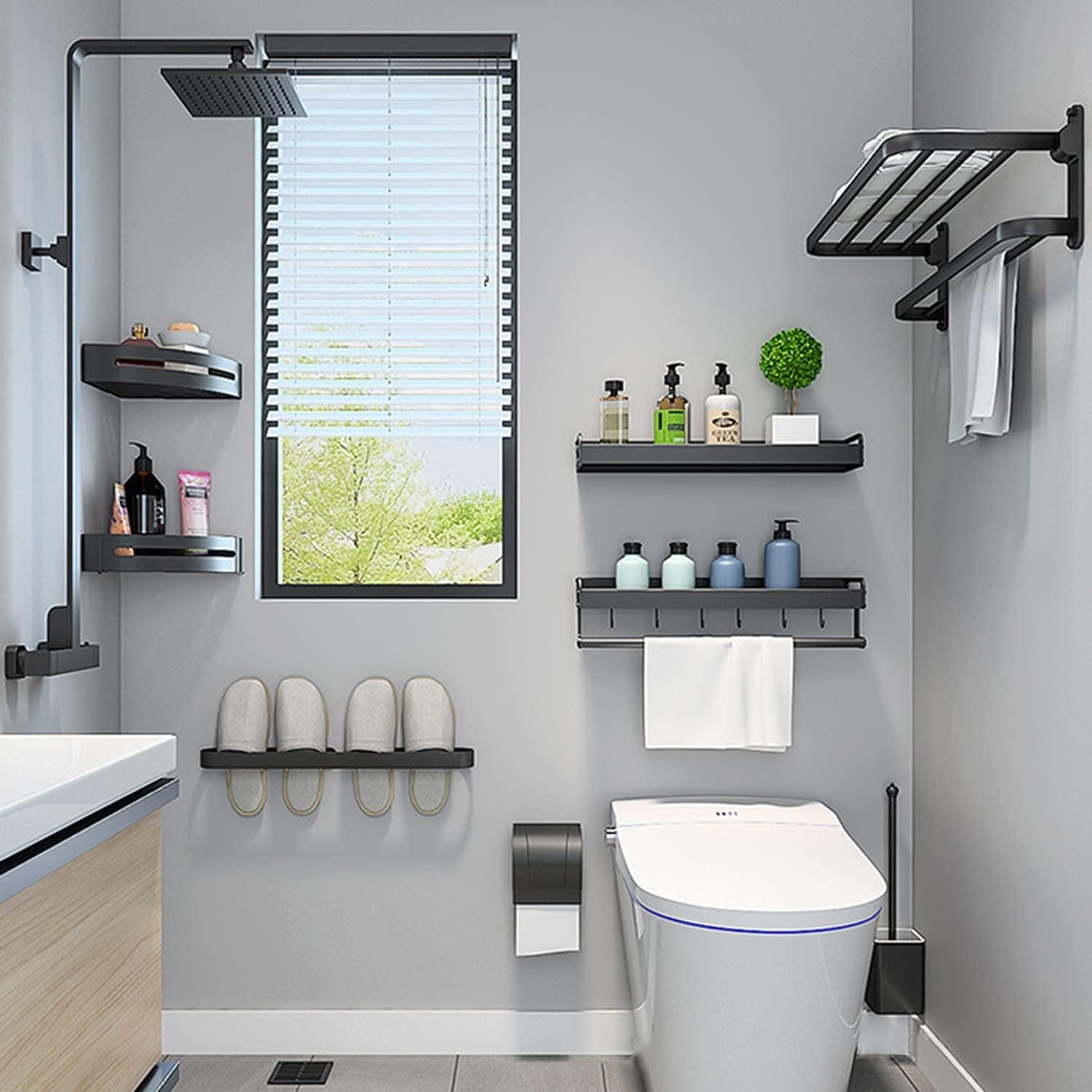 Επιτοίχια Κρεμάστρα Πετσετών με Βίδες για Μόνιμη & Ισχυρή Τοποθέτηση