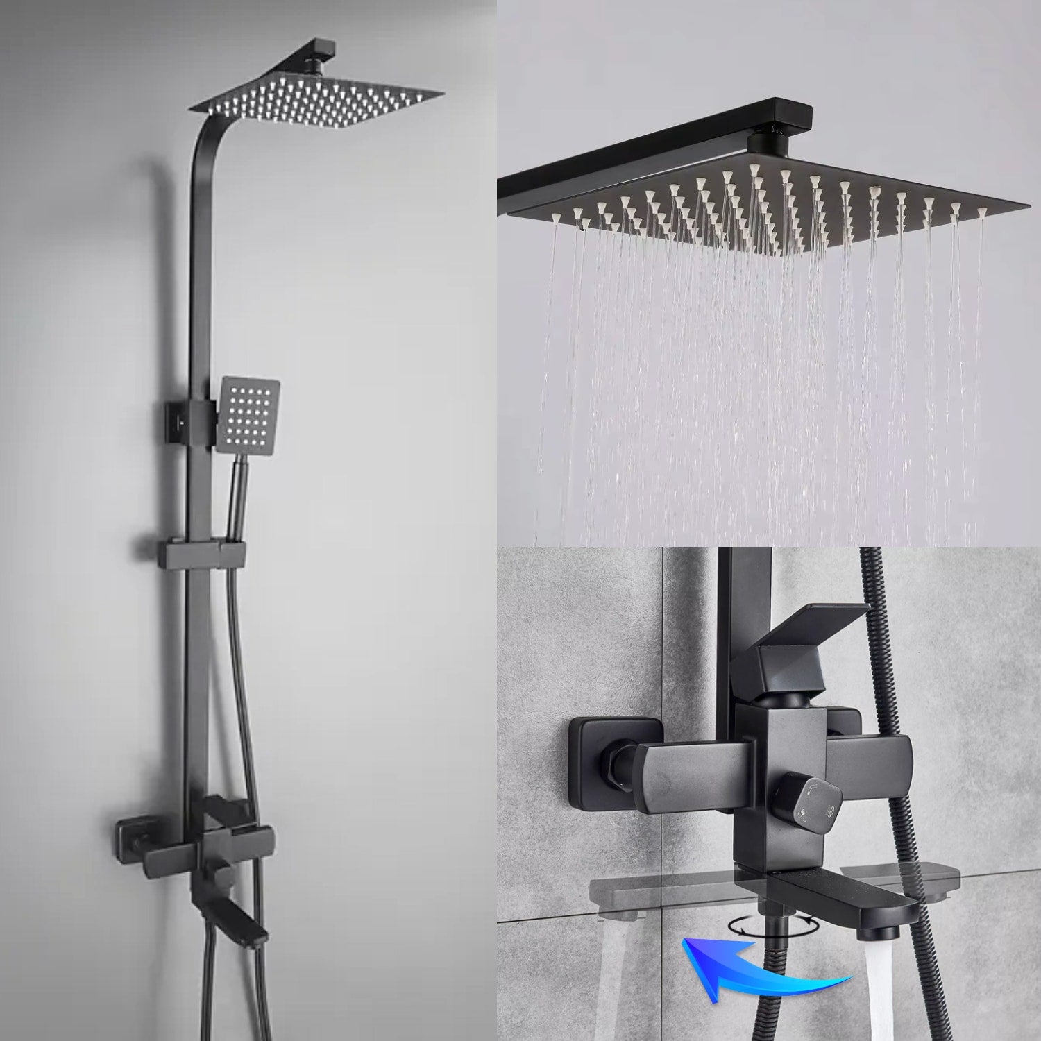 Πλήρης όψη Wallex HydroAxis® σε μαύρο ματ – διαθέσιμο στο wox.gr