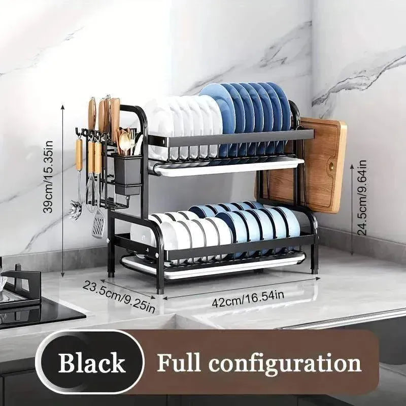 Wallex - Μεταλλική Πιατοθήκη Νεροχύτη - Στεγνωτήρας