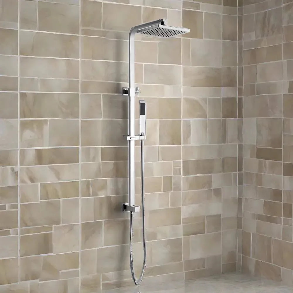 Wallex - Στήλη ντουζ από ανοξείδωτο ατσάλι για απευθείας σύνδεση σε υπάρχουσα μπαταρία - RUDO WL140388