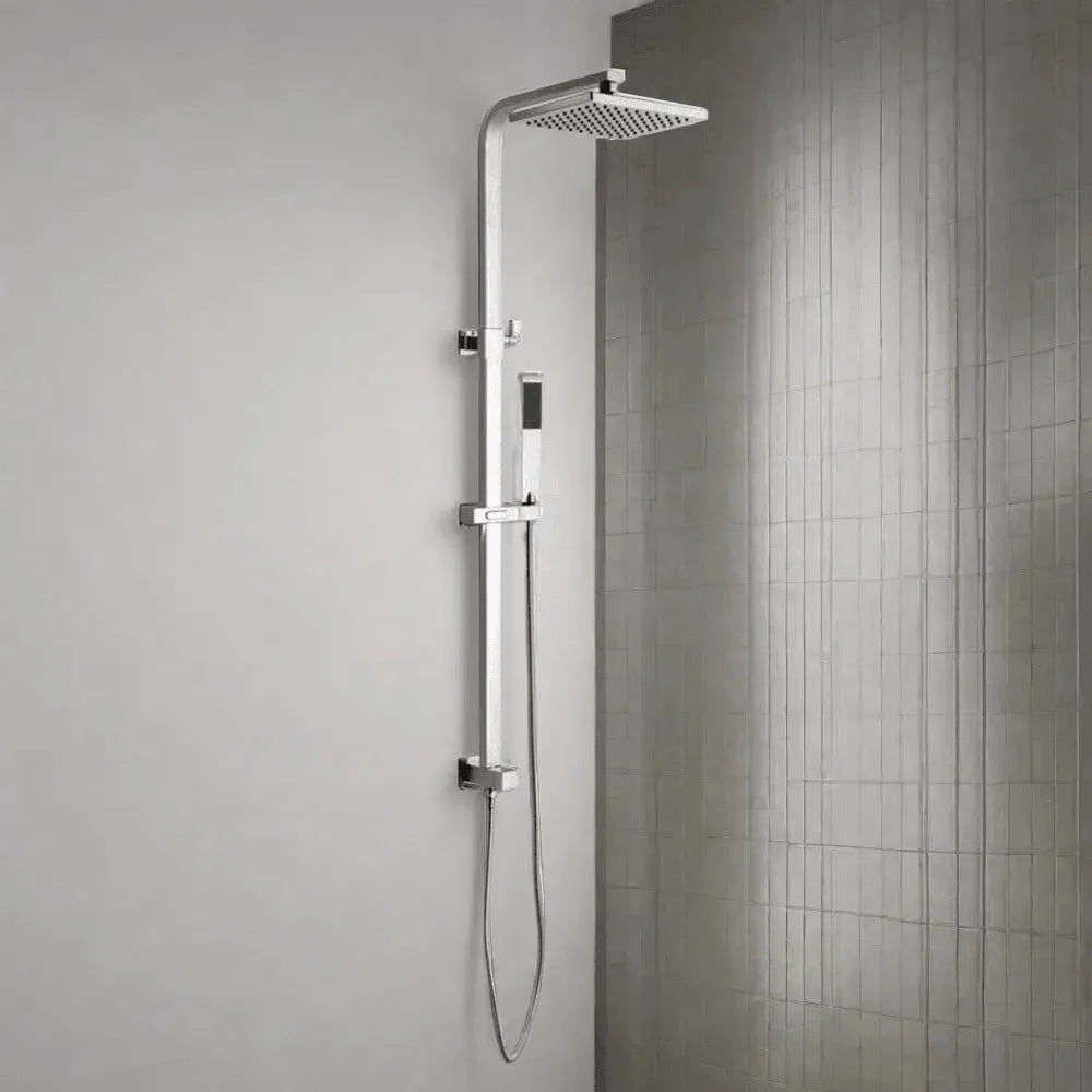 Wallex - Στήλη ντουζ από ανοξείδωτο ατσάλι για απευθείας σύνδεση σε υπάρχουσα μπαταρία - RUDO WL140388